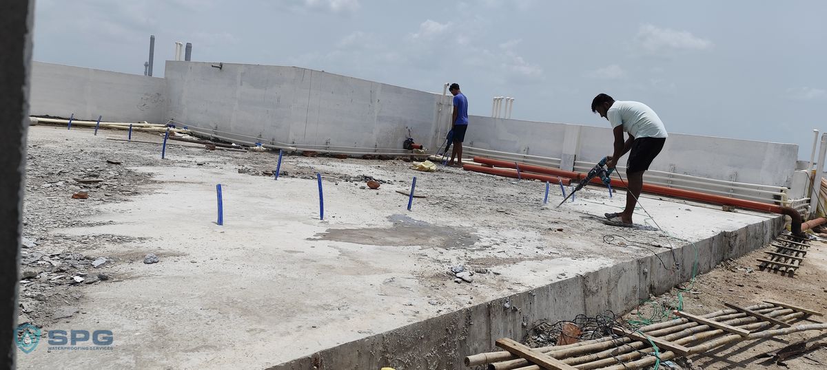 Toilet Sunken Slab Leakage Fix